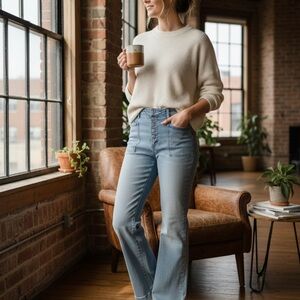 Michael Kors Light Blue Women Jeans